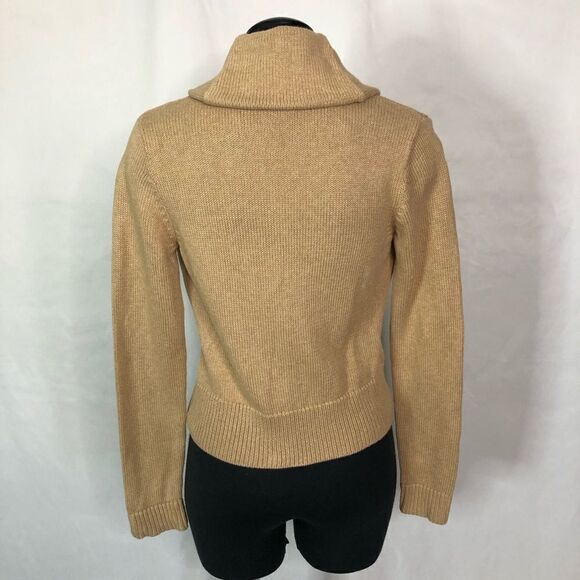 Lauren Ralph Lauren Y2K Buckle-Trim 100% Cotton Knit Cardigan - Women’s SP - Picture 3 of 6